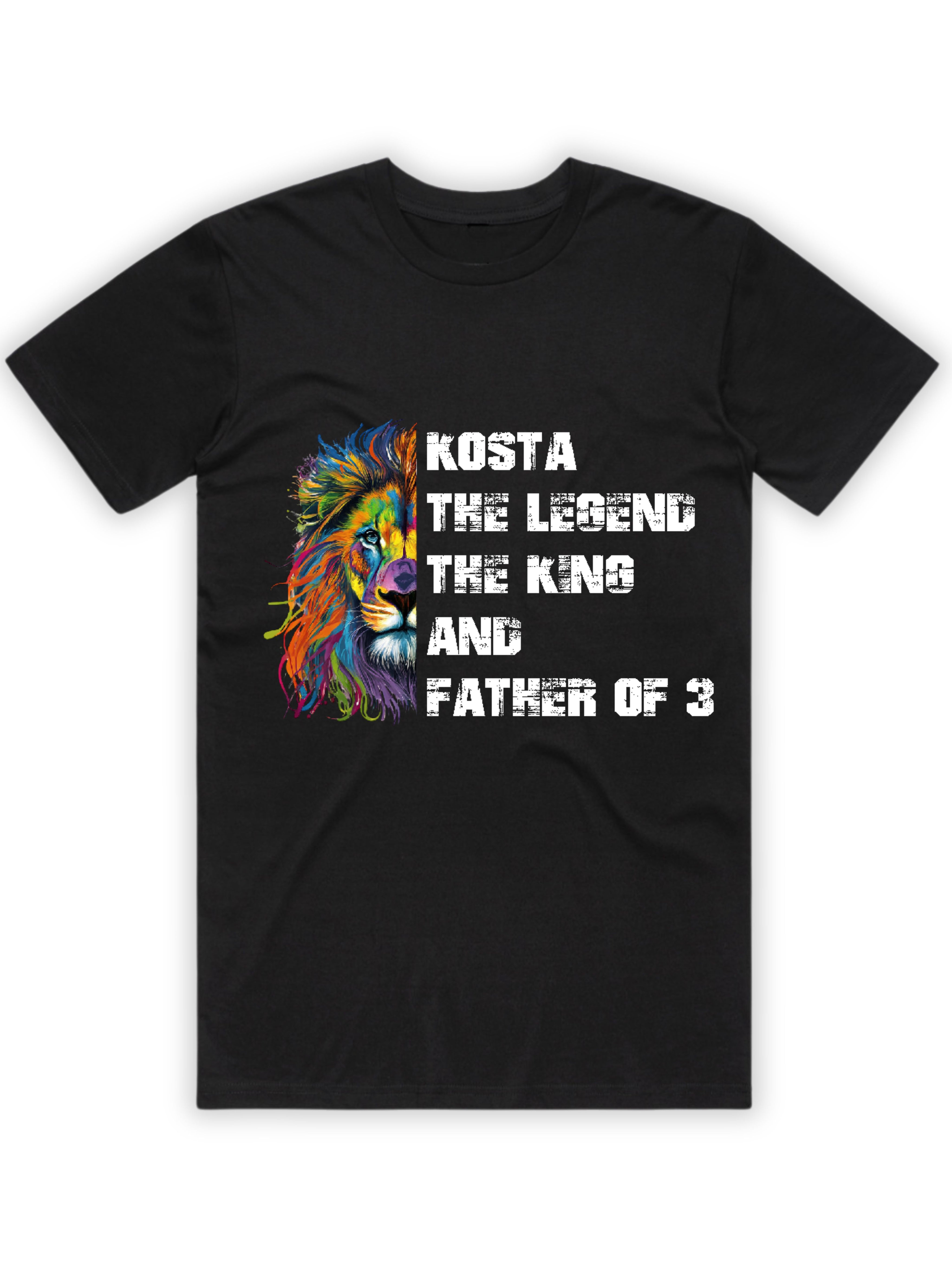 Custom Name King Dad Tee