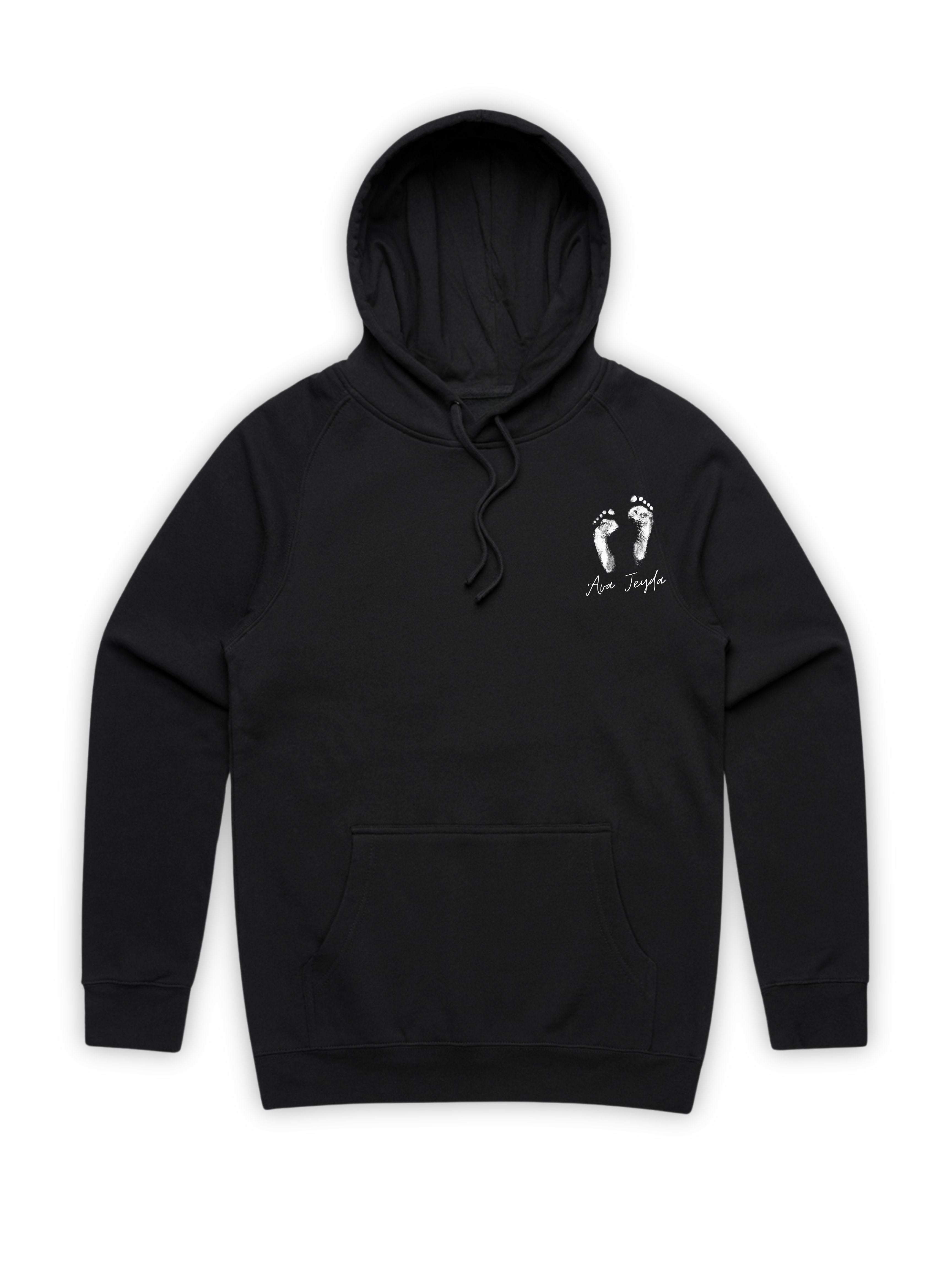 Personalised Tiny Footprints Hoodie