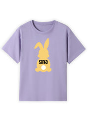 Lil’ Yellow Bunny Tail Name Tee