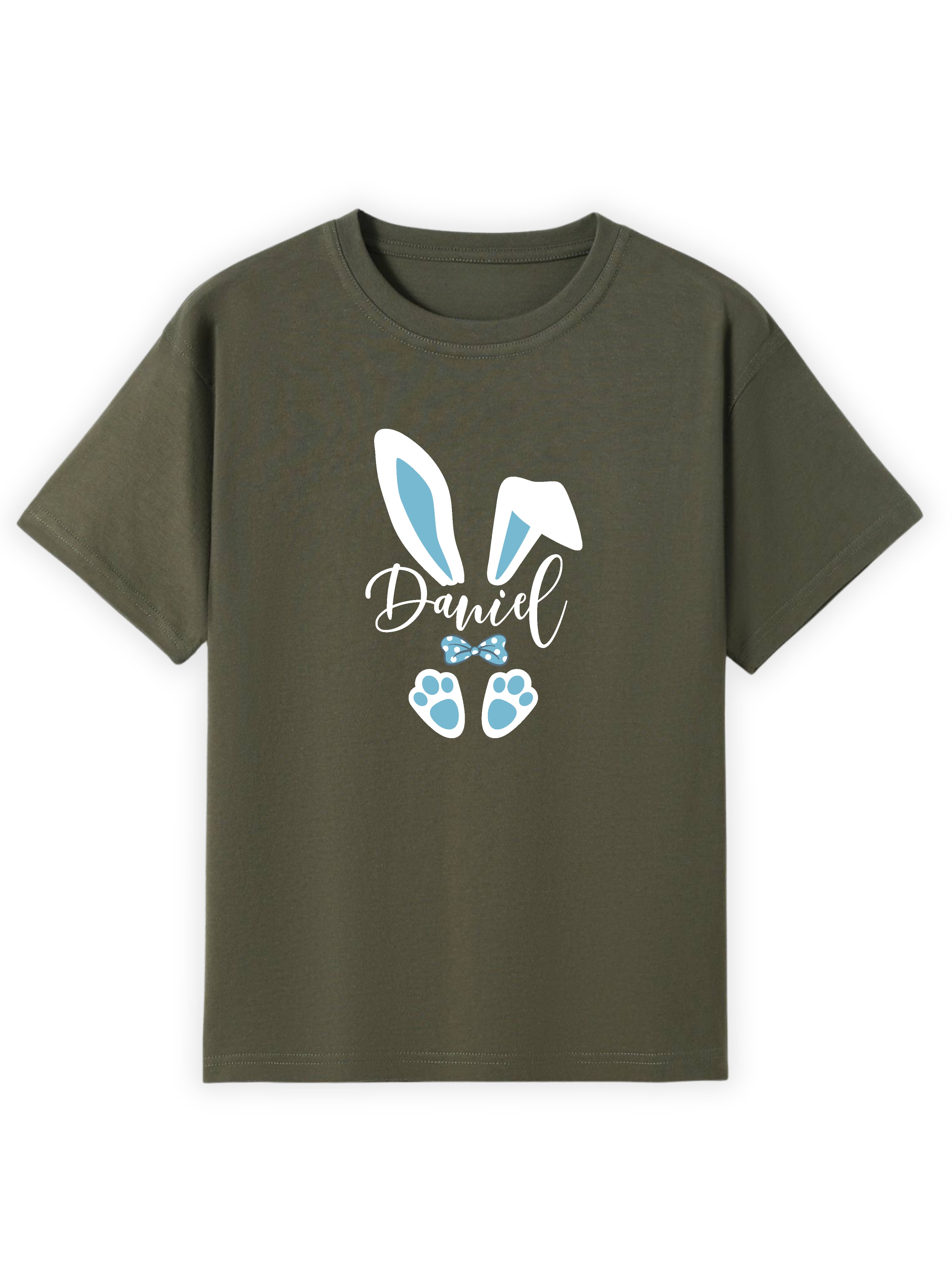 Blue Bunny Ears Name Tee