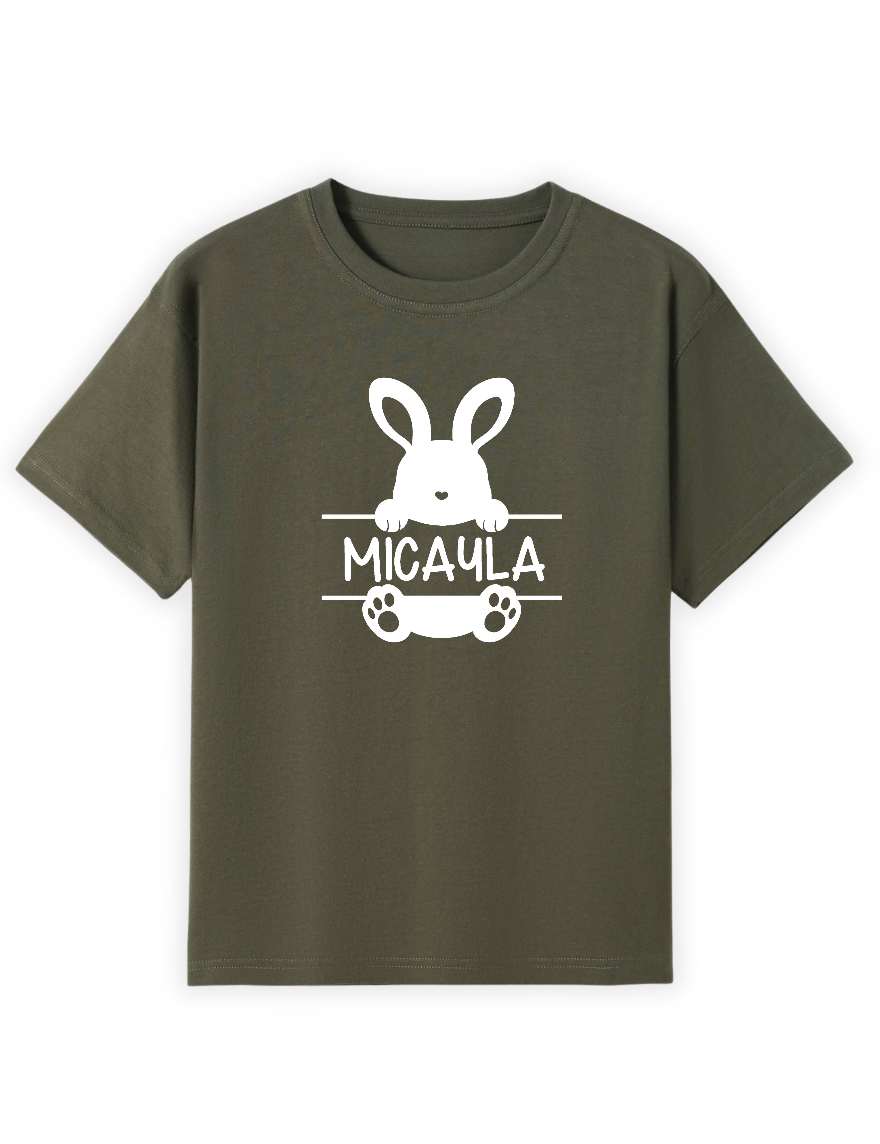 Easter Bunny Custom Name Tee