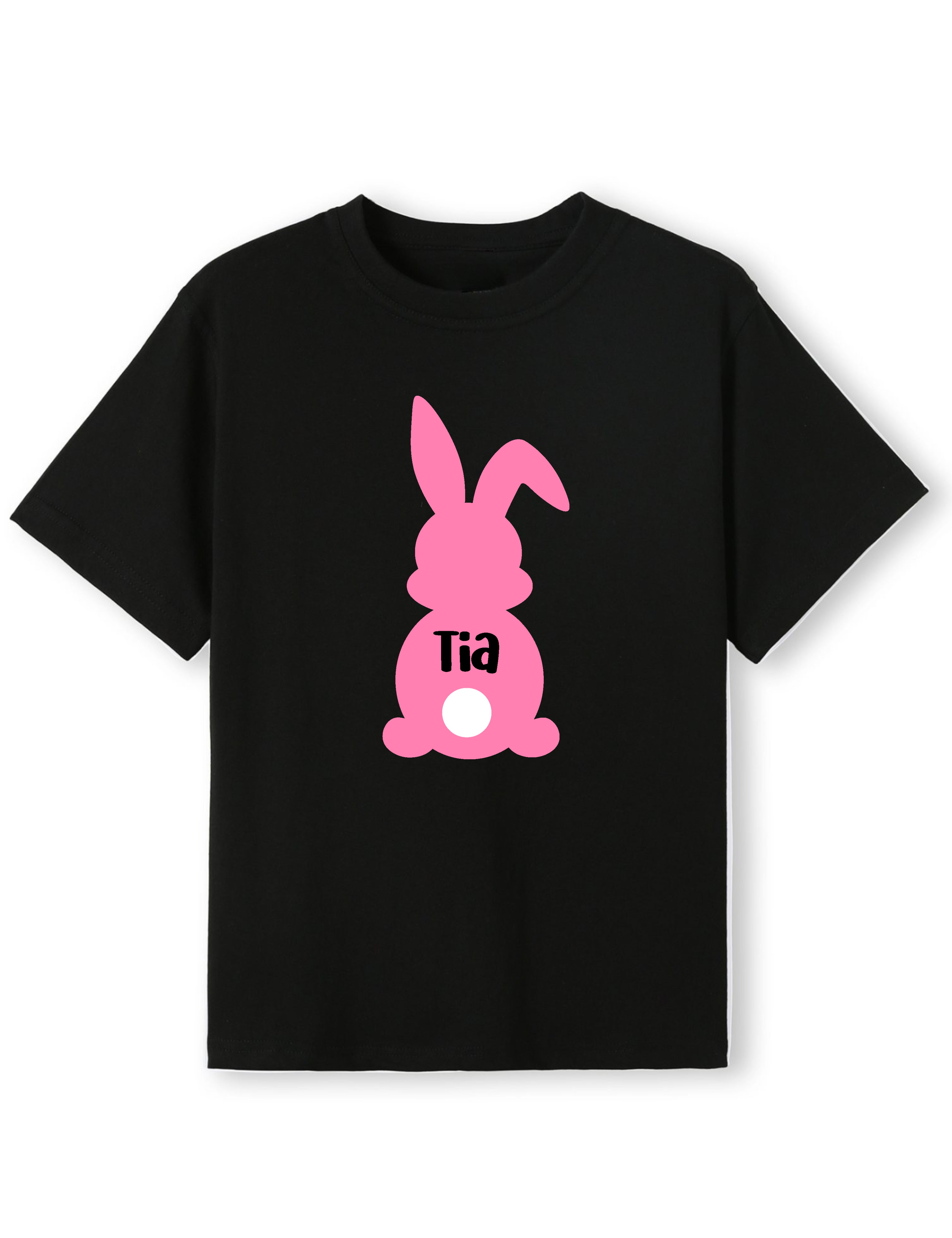 Lil’ Pink Bunny Tail Name Tee