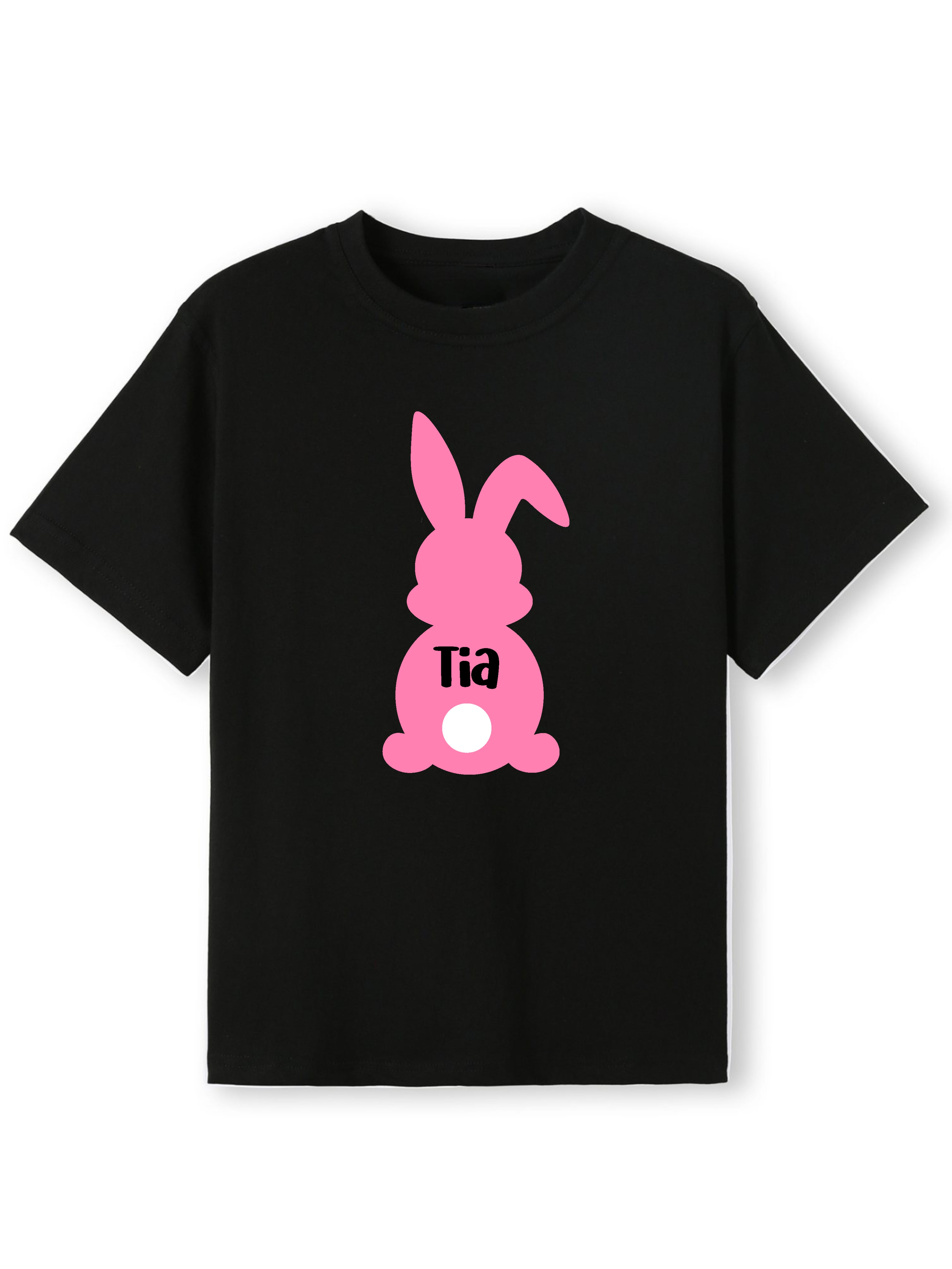 Lil’ Pink Bunny Tail Name Tee