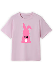 Lil’ Pink Bunny Tail Name Tee