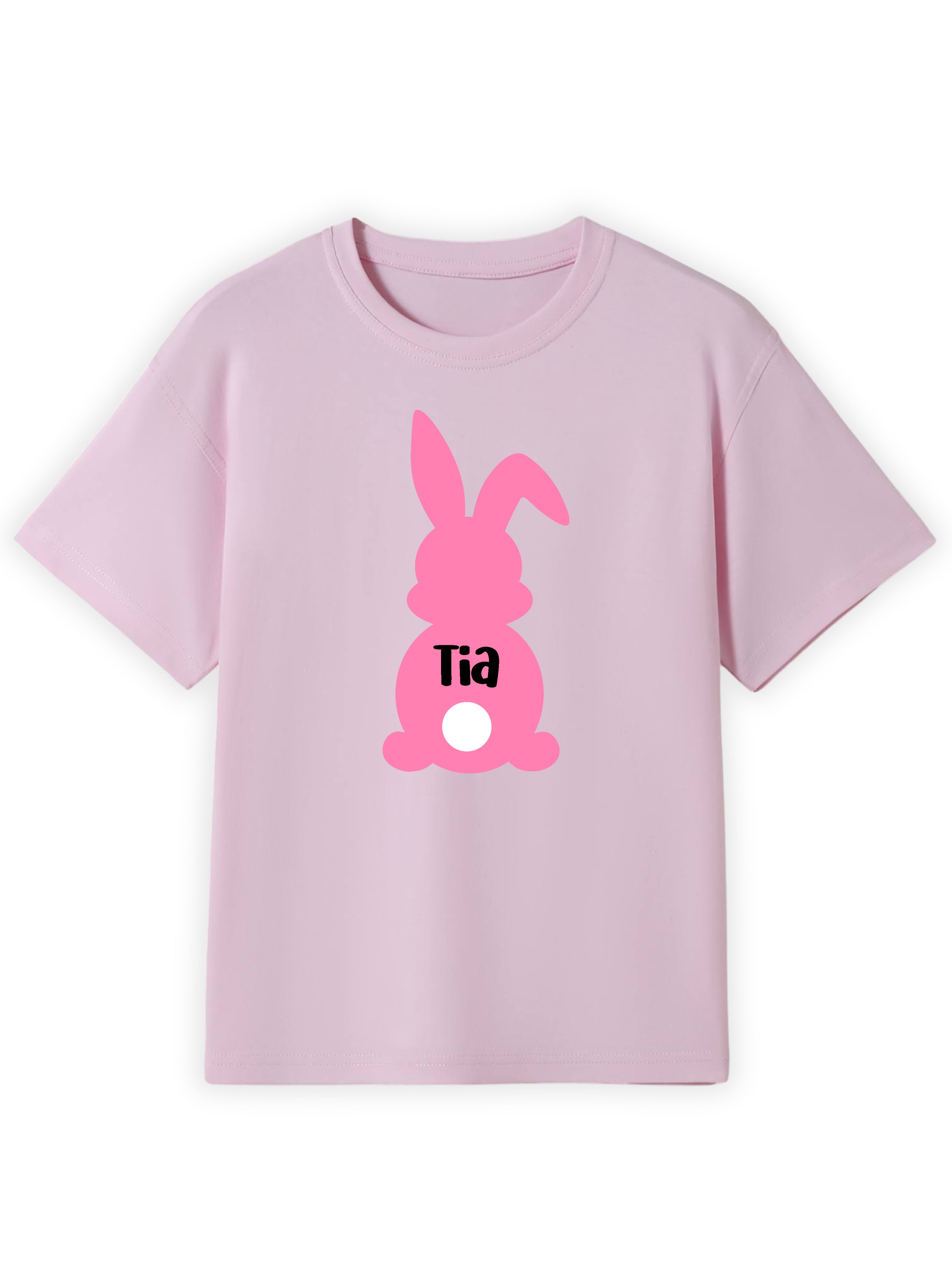 Lil’ Pink Bunny Tail Name Tee