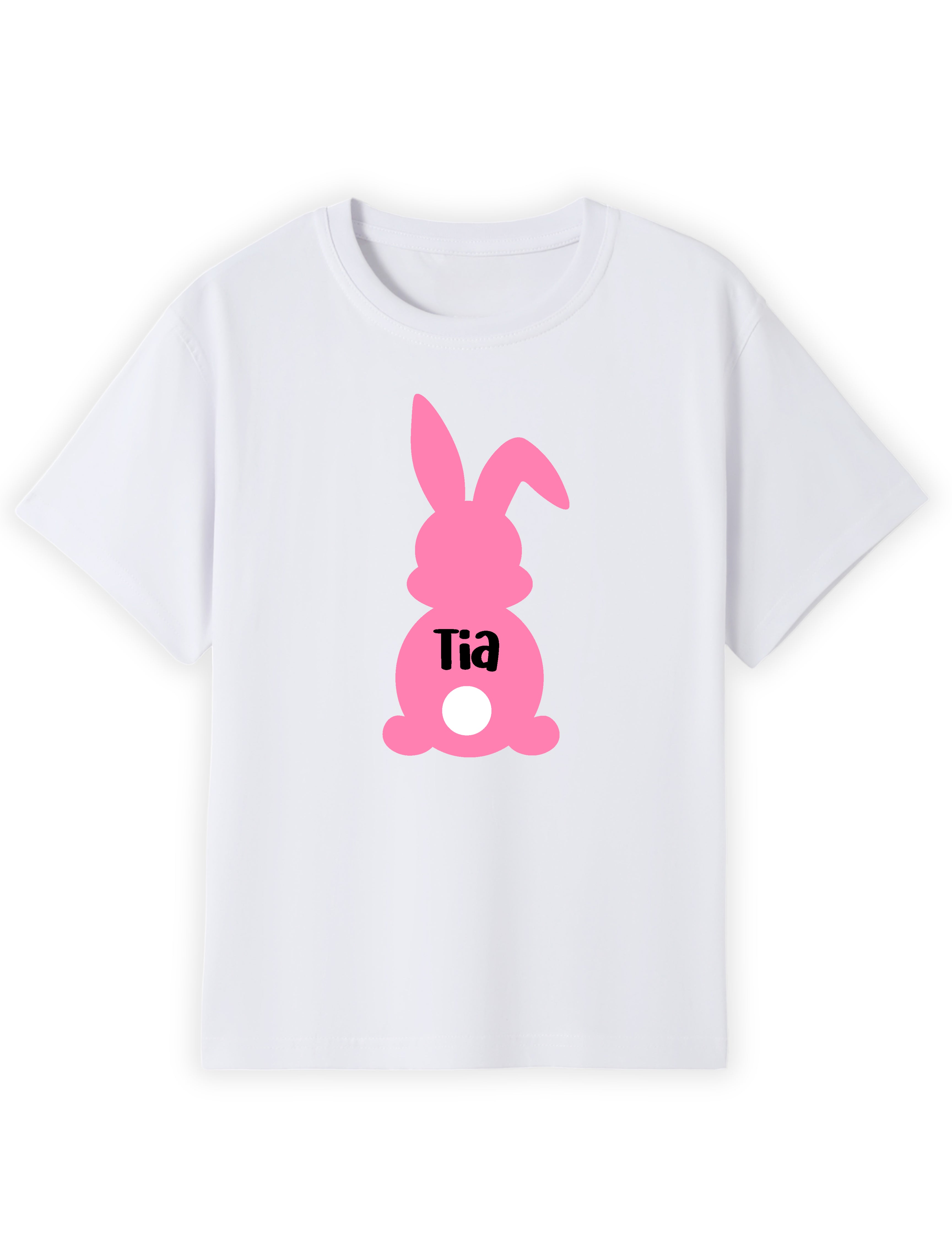 Lil’ Pink Bunny Tail Name Tee