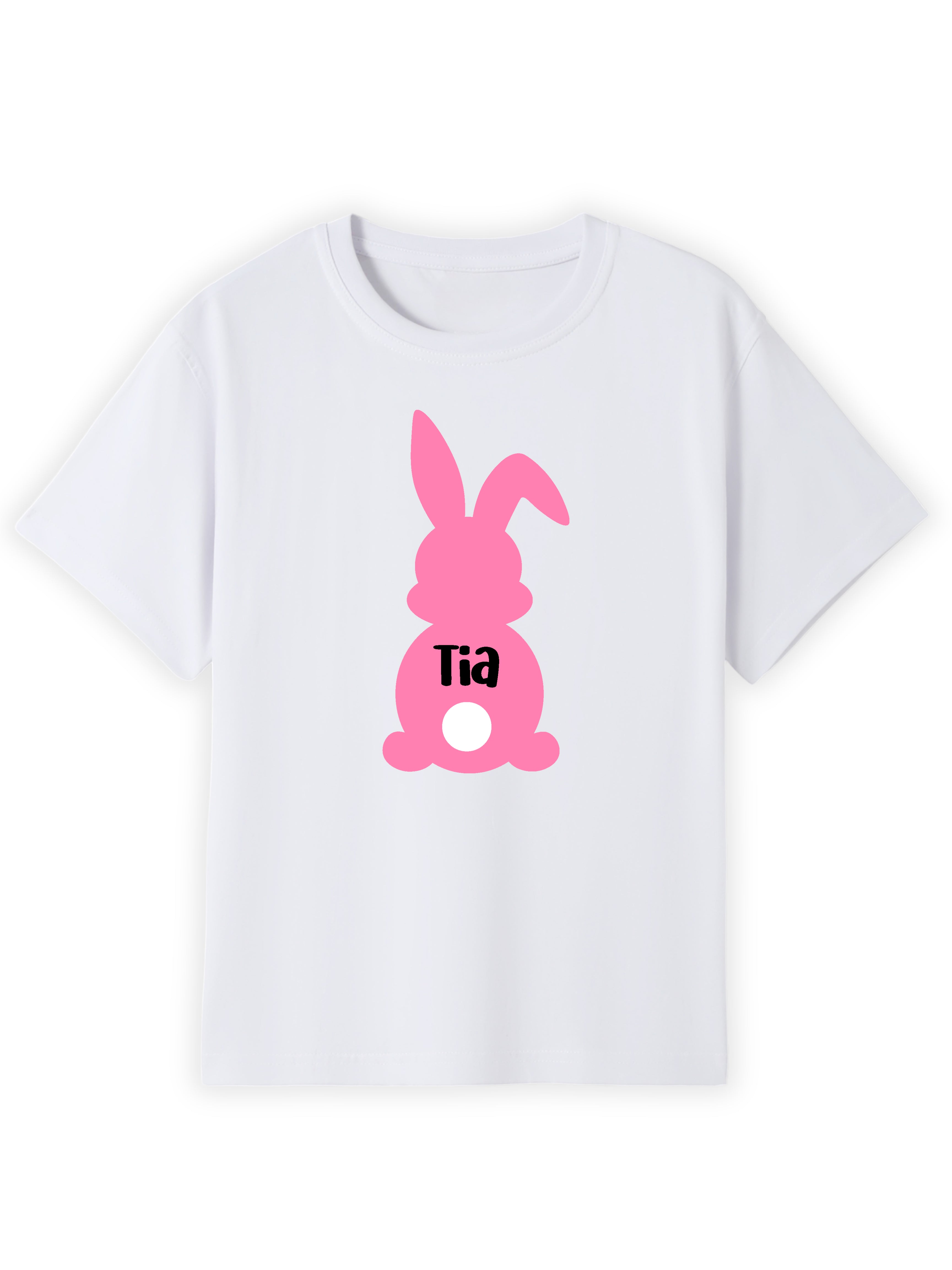 Lil’ Pink Bunny Tail Name Tee
