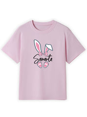 Pink Bunny Ears Name Tee