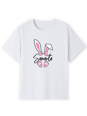 Pink Bunny Ears Name Tee