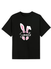 Pink Bunny Ears Name Tee