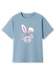 Pink Bunny Ears Name Tee