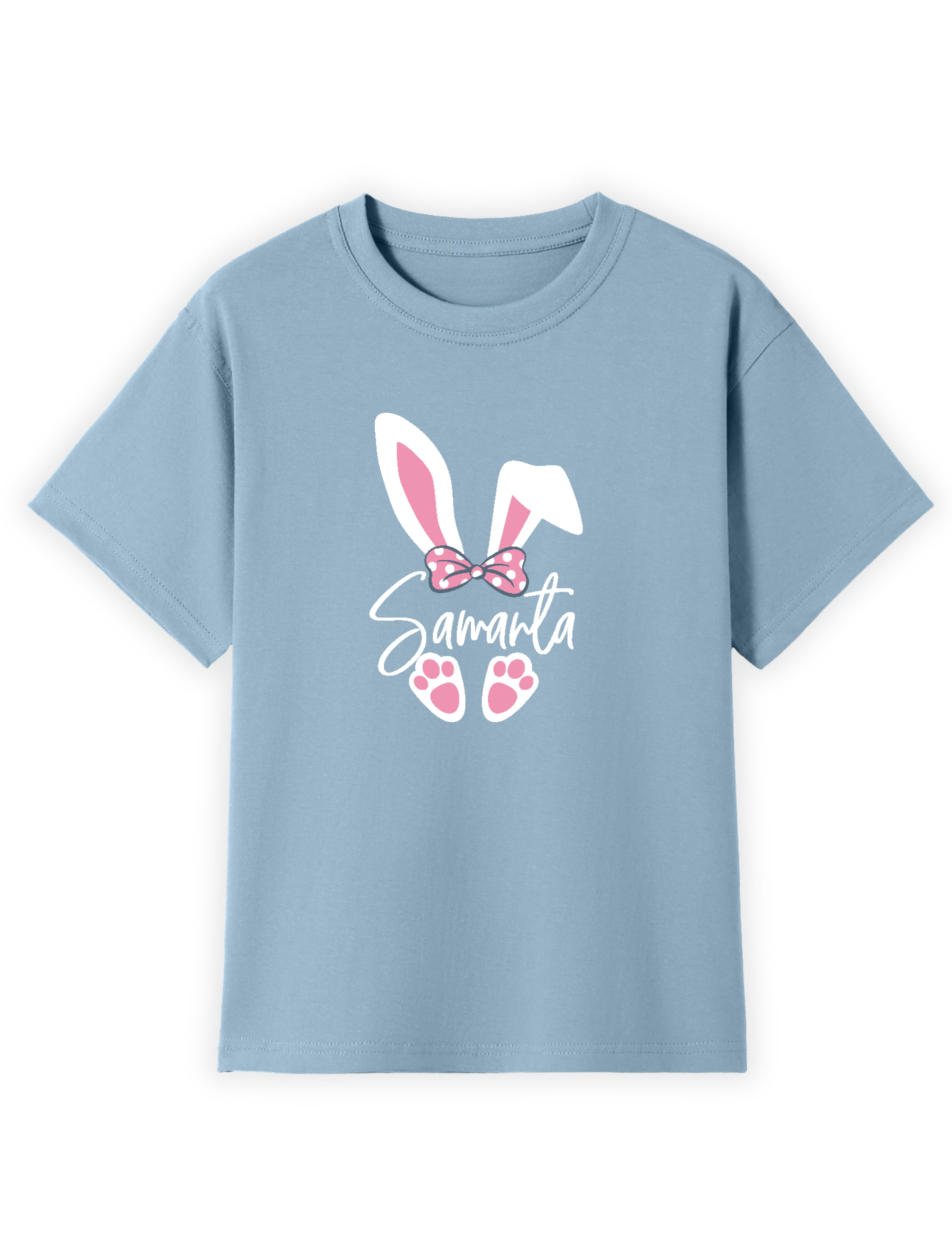 Pink Bunny Ears Name Tee
