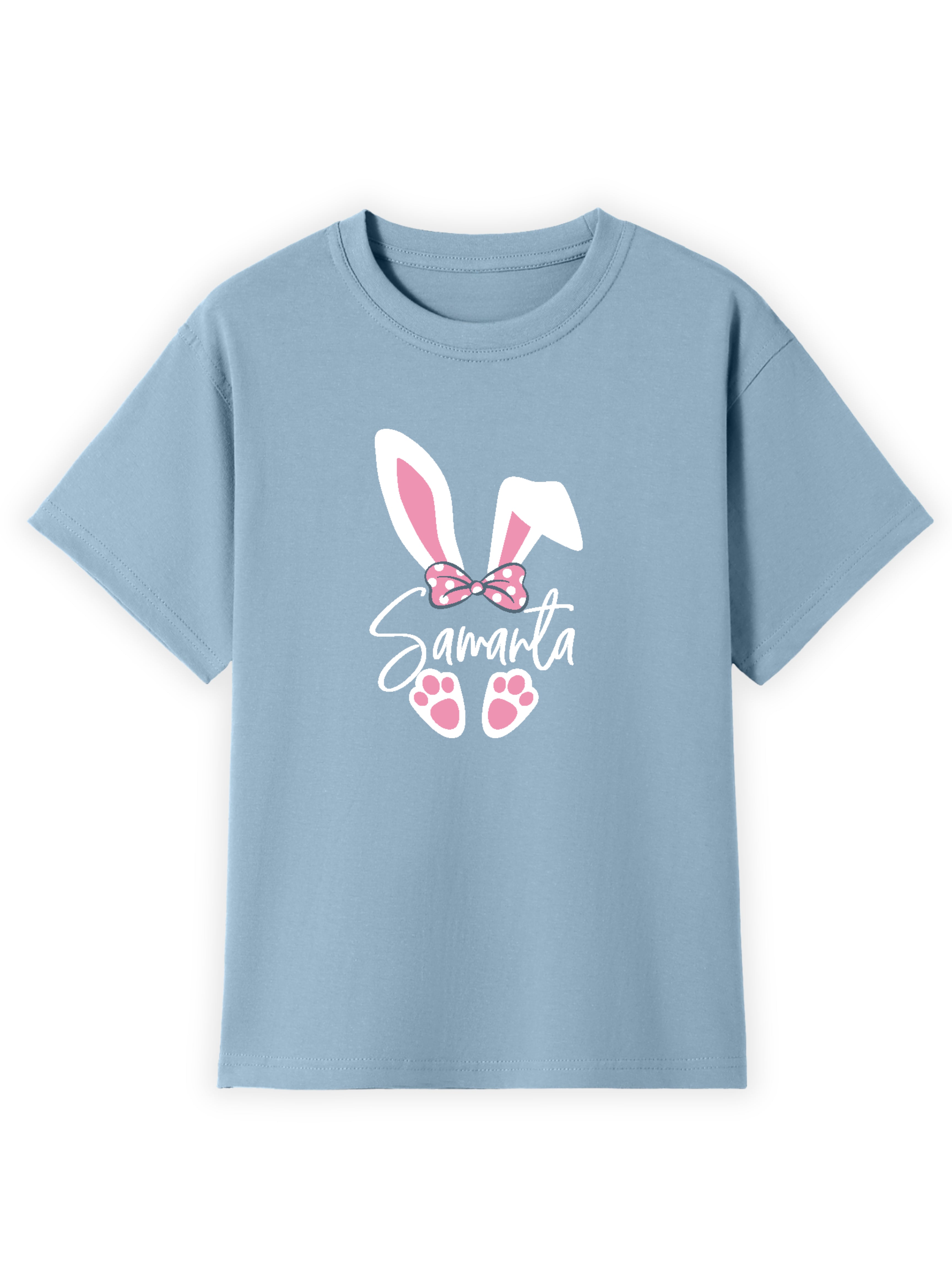 Pink Bunny Ears Name Tee