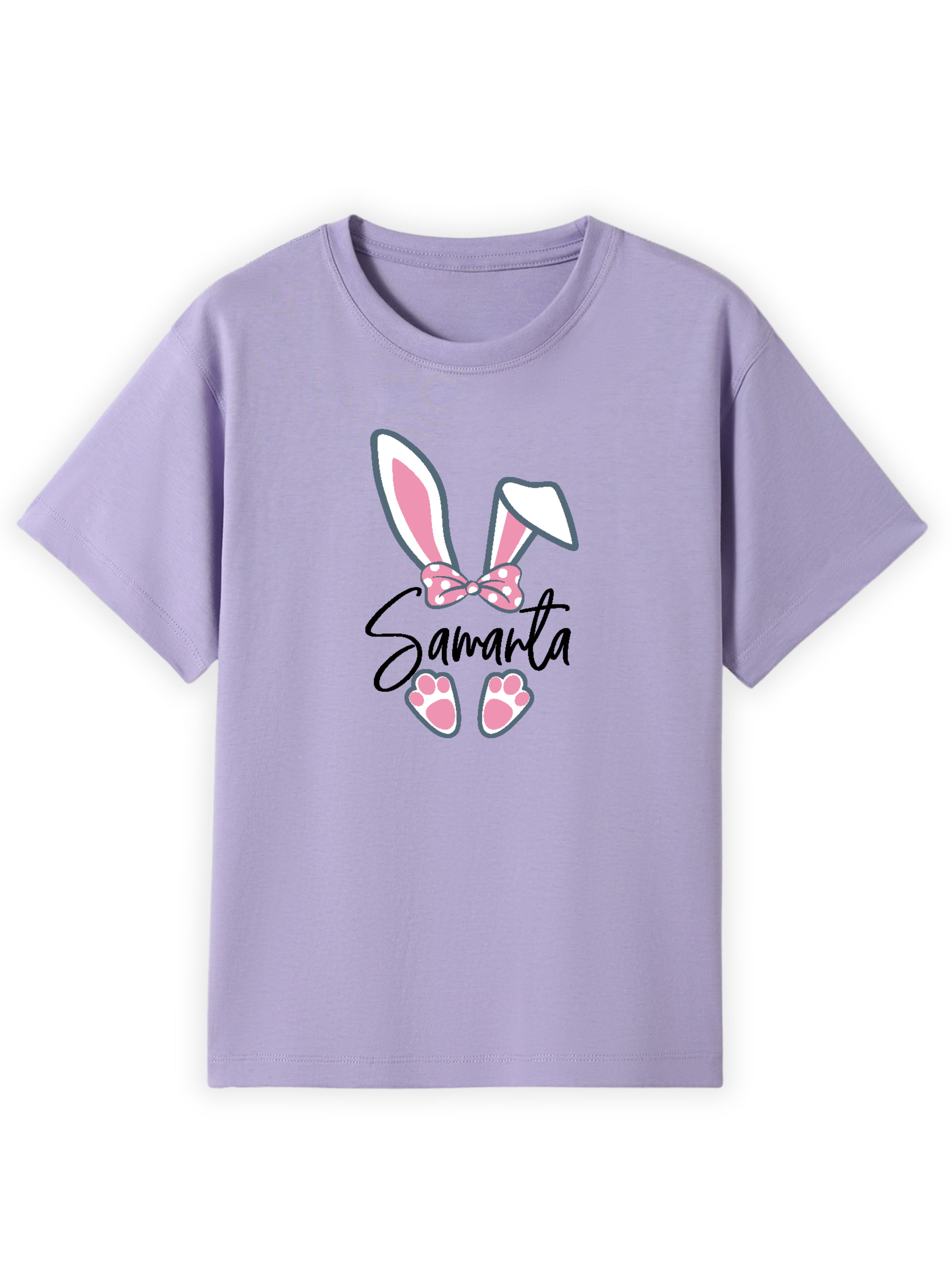 Pink Bunny Ears Name Tee